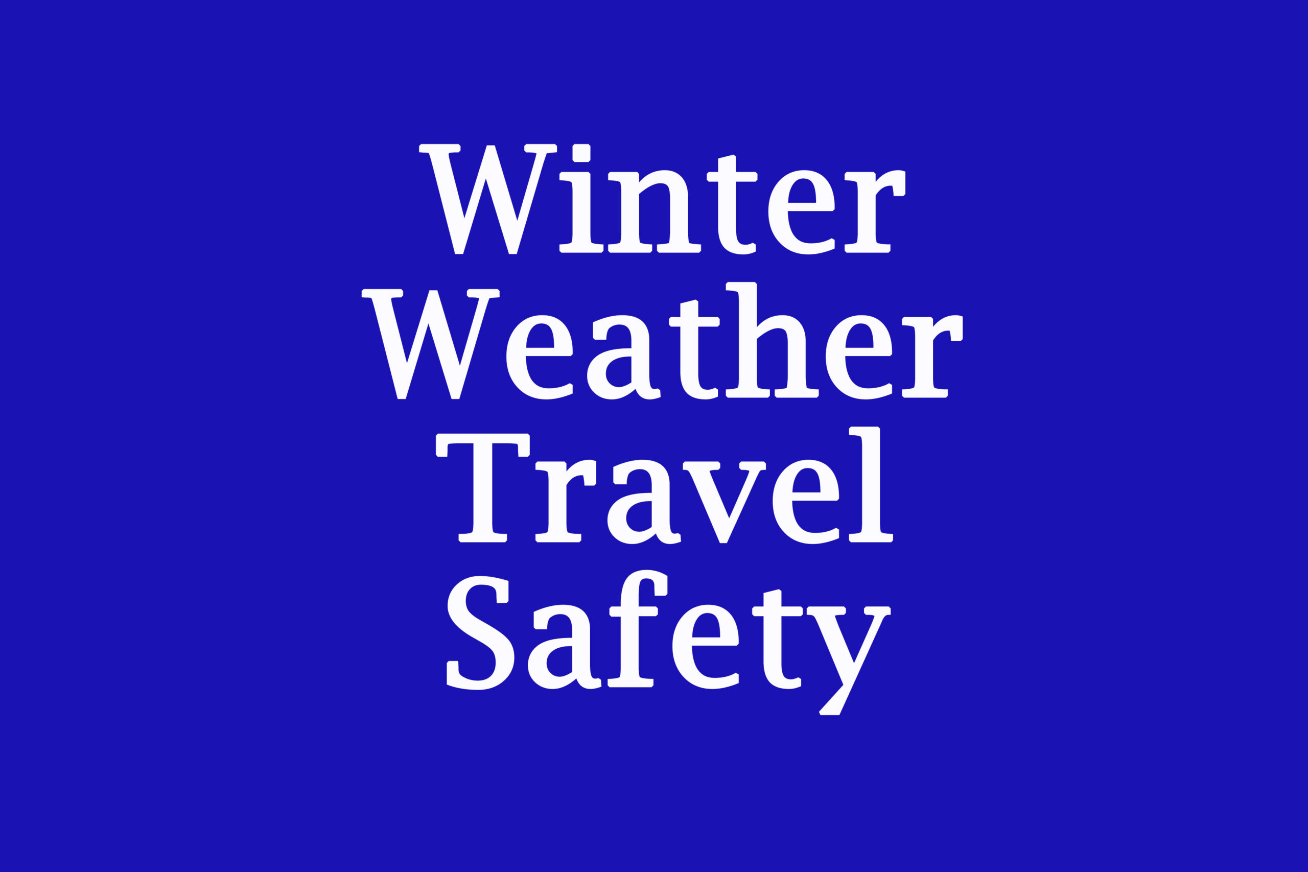 Safety First Things to Have in Your Car for Winter Travel 93.3 KIOA